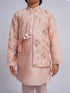 Boy's' Peach Kurta And Pyjama Set
