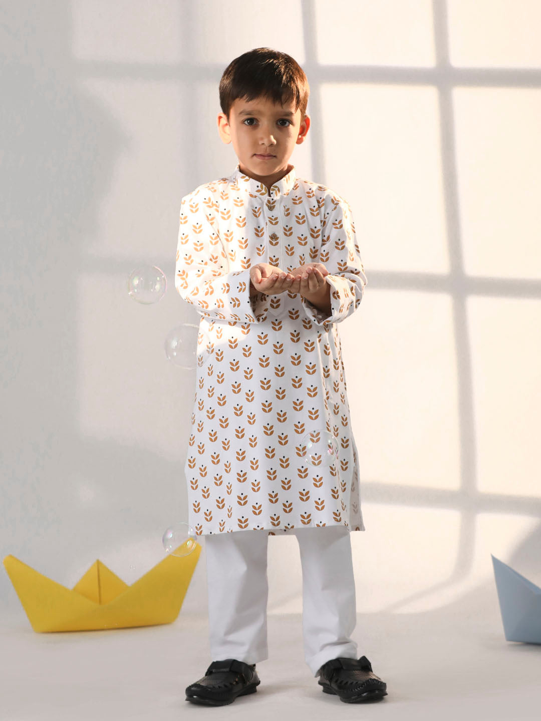 Boy's' White Kurta