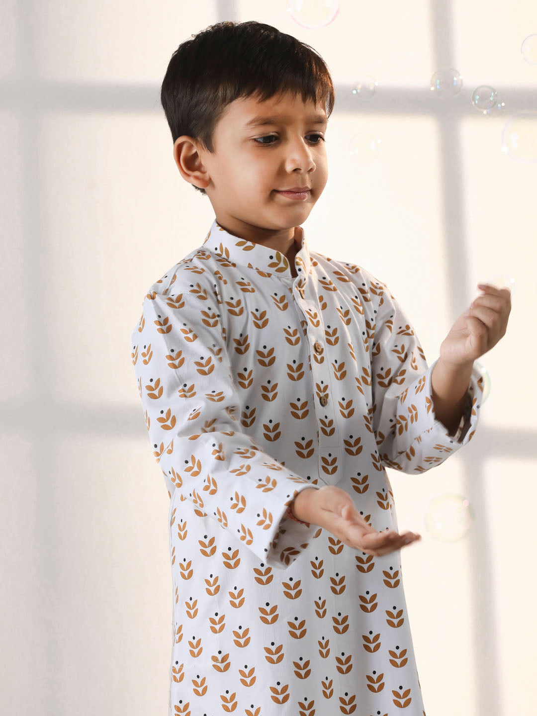 Boy's' White Kurta
