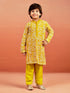 Boy's' Mustard Kurta And Pyjama Set