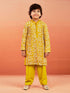 Boy's' Mustard Kurta And Pyjama Set