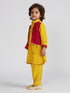Boy's' Mustard Kurta And Pyjama Set