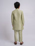 Boy's' Mint Green Kurta And Pyjama Set