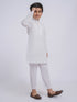 JBN Creation Boys' White Pure Cotton Kurta Pyjama Set