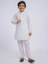 JBN Creation Boys' White Pure Cotton Kurta Pyjama Set