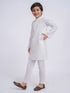 JBN Creation Boys' White Pure Cotton Kurta Pyjama Set