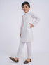 JBN Creation Boys' White Pure Cotton Kurta Pyjama Set