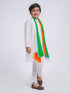 Jbn Creation Boy's' White Pure Cotton Kurta, Pyjama & Dupatta Set