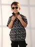 Boy's' Black Ethnic Shirt