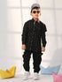 Boy's Black Ethnic Shirt