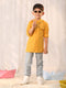 Boy's' Mustard Ethnic Shirt