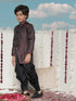 Boy's' Maroon Silk Blend Sherwani