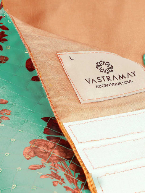 Dogs' Green Printed Hooded Jacket