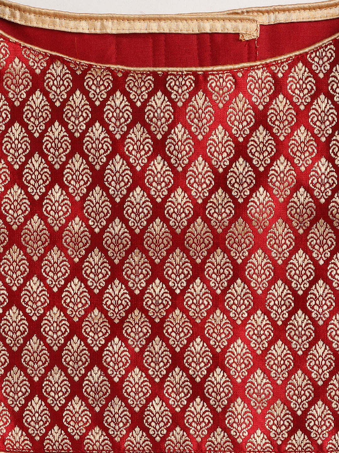 PAWS BY VASTRAMAY Dogs' Maroon Woven Silk Blend Lehenga Choli Set - Dogs Ethnic Wear by Vastramay - Dog, Dog Apparel, Dog Dress, Dog Ethnic Dress, female dog outfit, Large, Maroon, Medium, Silk Blend, Small