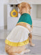 PAWS BY VASTRAMAY Dogs' Green Solid South Indian Style Lehenga Choli Set - Dogs Ethnic Wear by Vastramay - 0