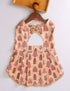 Dogs Allover Printed Silk Blend Sleeveless Dress