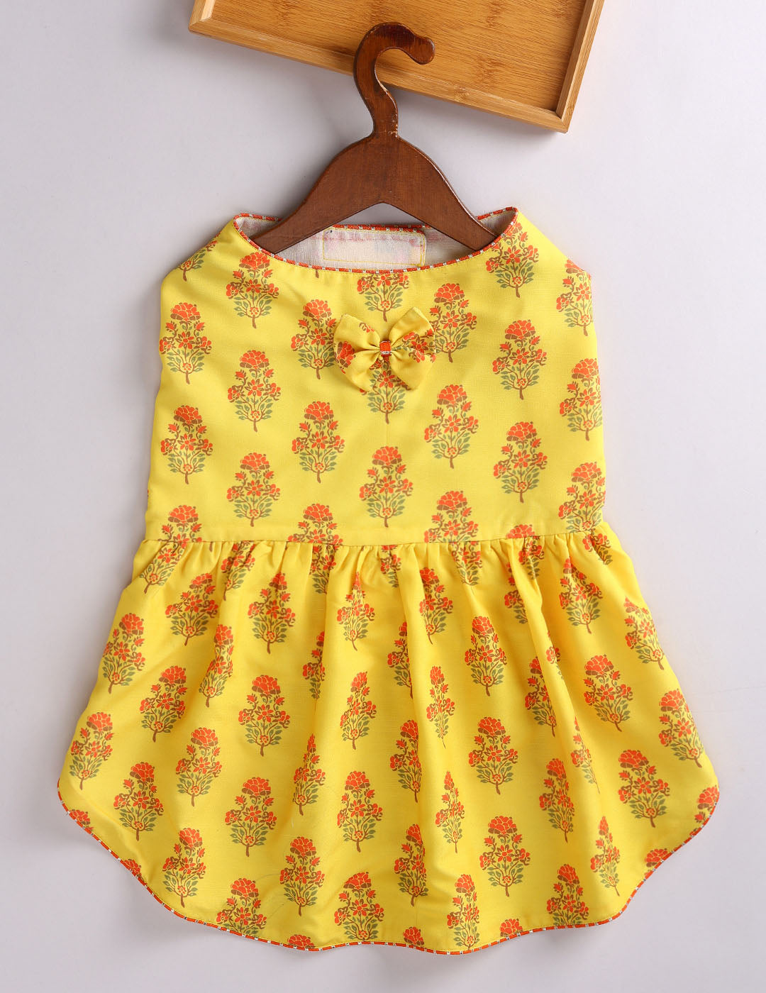 Dogs Allover Printed Rayon Sleeveless Dress