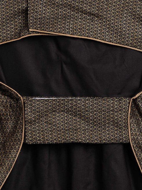 Dogs' Black Woven Silk Blend Dress