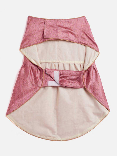 Dogs' Pink Woven Silk Blend Dress
