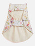 Dogs' Cream Floral Printed Cotton Blend Dress