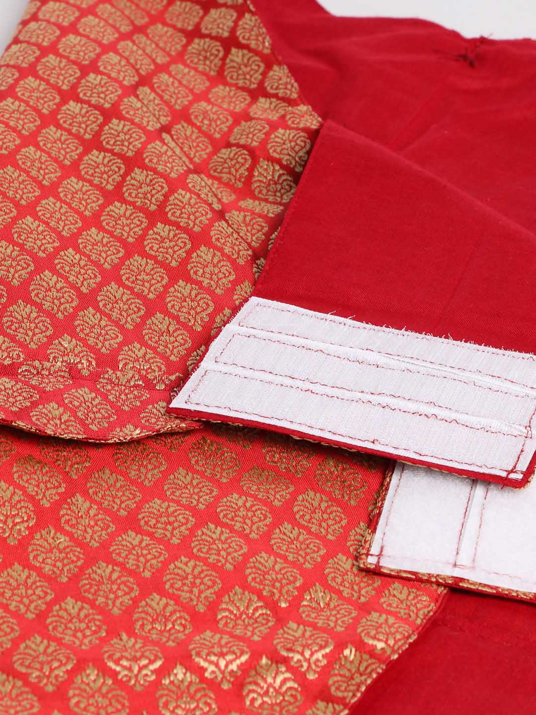 Dogs' Maroon Silk Blend Tuxedo With Attached Shirt