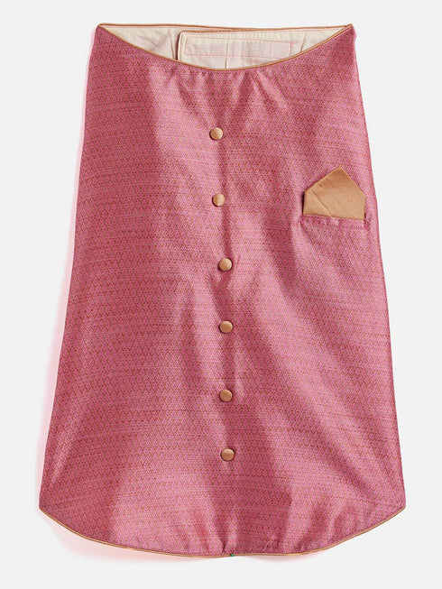 Dogs' Pink Woven Silk Blend Ethnic Jacket