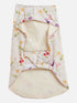 Dogs' Cream Floral Printed Cotton Blend Ethnic Jacket