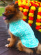 PAWS BY VASTRAMAY Dogs' Green Chikankari Pure Cotton Ethnic Kurta - Dogs Ethnic Wear by Vastramay - chikankari, Dog, Dog Apparel, Dog Ethnic Jacket, Green, Green color Kurta, Large, Male dog outfits, Medium, Pure Cotton, Small