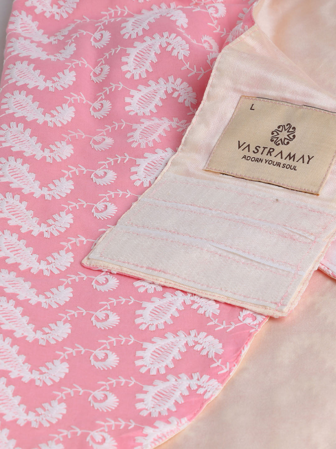 Dogs' Pink Chikankari Pure Cotton Ethnic Kurta