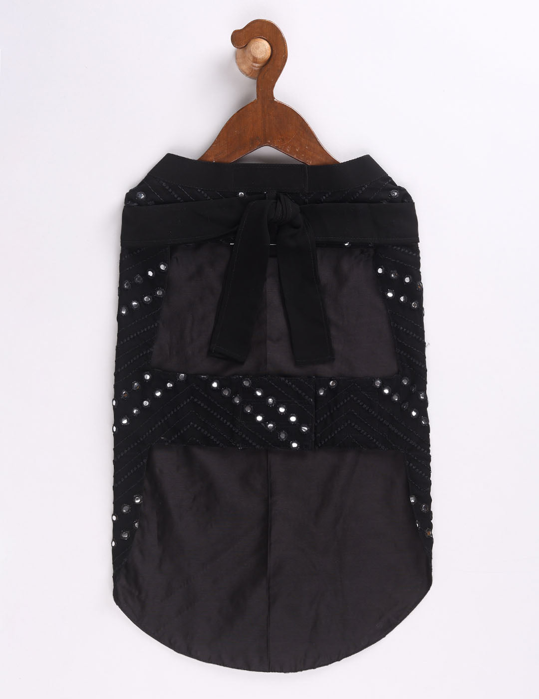 Dogs Allover Mirror Work Embroidered Kurta With Dupatta