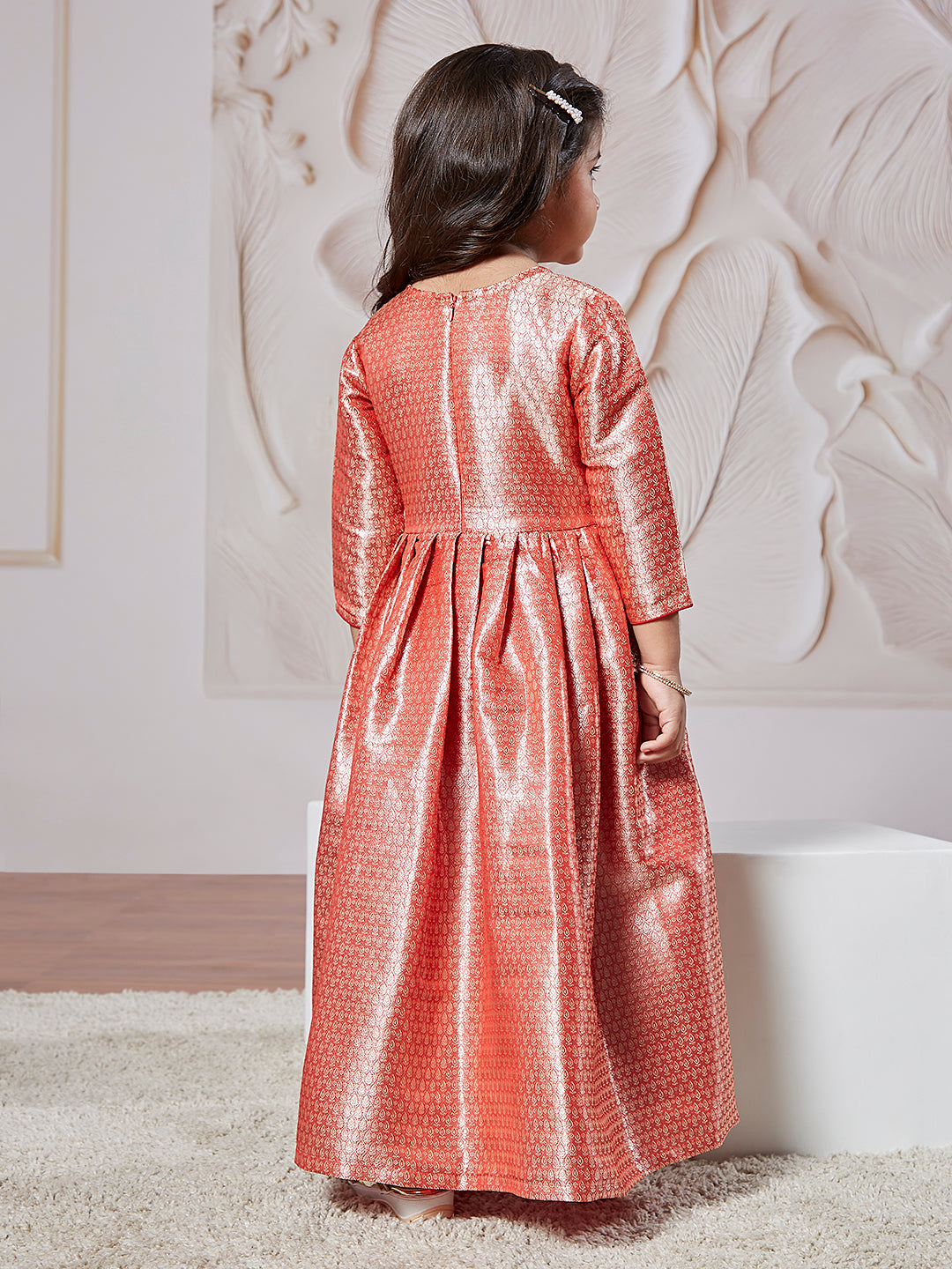 Girl's' Red Anarkali