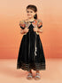 Girl's' Black Anarkali Set