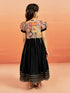 Girl's' Black Anarkali Set