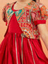 Girl's' Red Anarkali Set