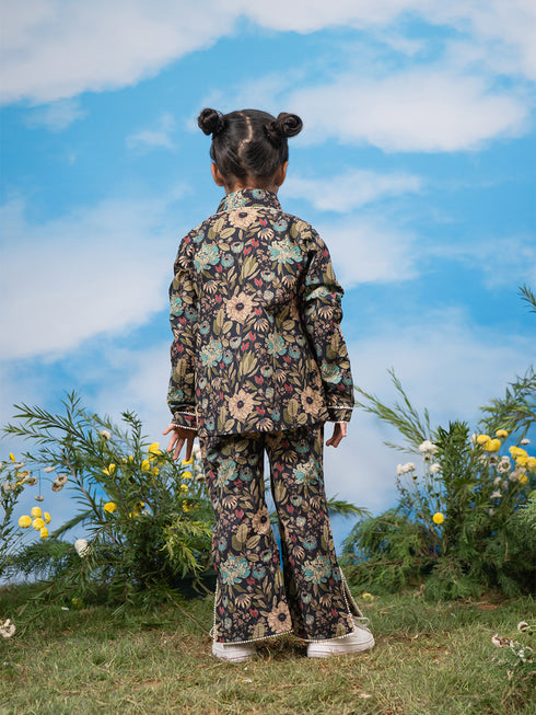 Girl's' Black Co-Ords