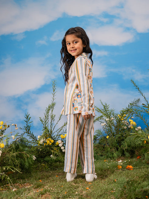 Girl's' White Co-Ords