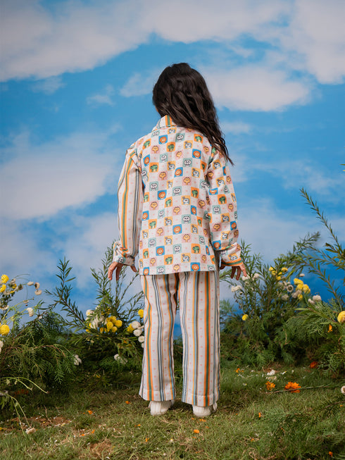 Girl's' White Co-Ords