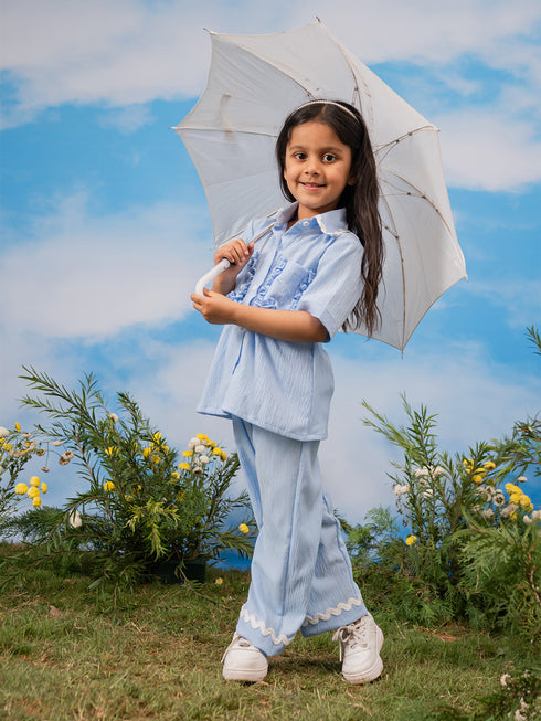 Girl's' Aqua Co-Ords