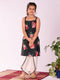 Girl's' Floral Printed Cotton Silk Kurta And Tulip Pant Set