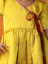 Girl's' Yellow And Cream Dhoti Kurta Set
