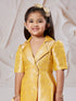 Girl's' Mustard Kurta And Dhoti Pant Set