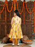 Girl's Yellow And Pink Ethnic Dress