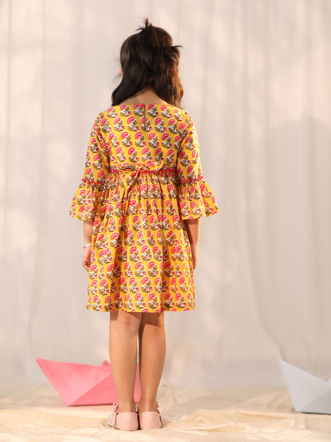 Girl's' Yellow Dress