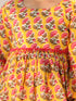 Girl's' Yellow And White Kurta Leggings Set