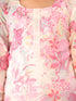 Girl's' Pink Printed Kurta