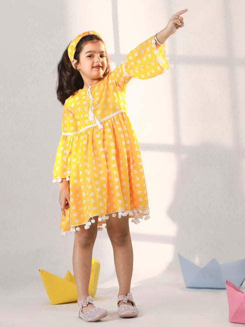 Girl's' Yellow Dress
