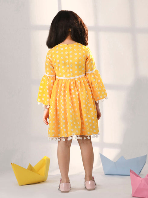 Girl's' Yellow Dress