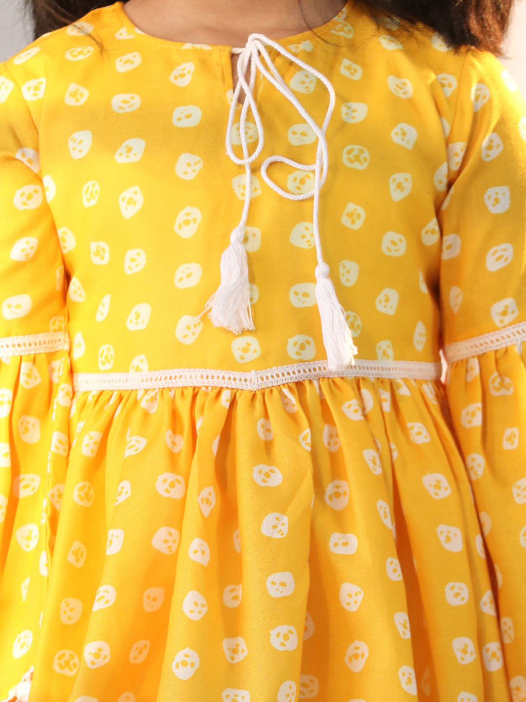 Girl's' Yellow Dress