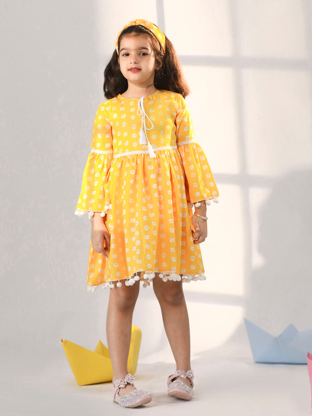 Girl's' Yellow Dress