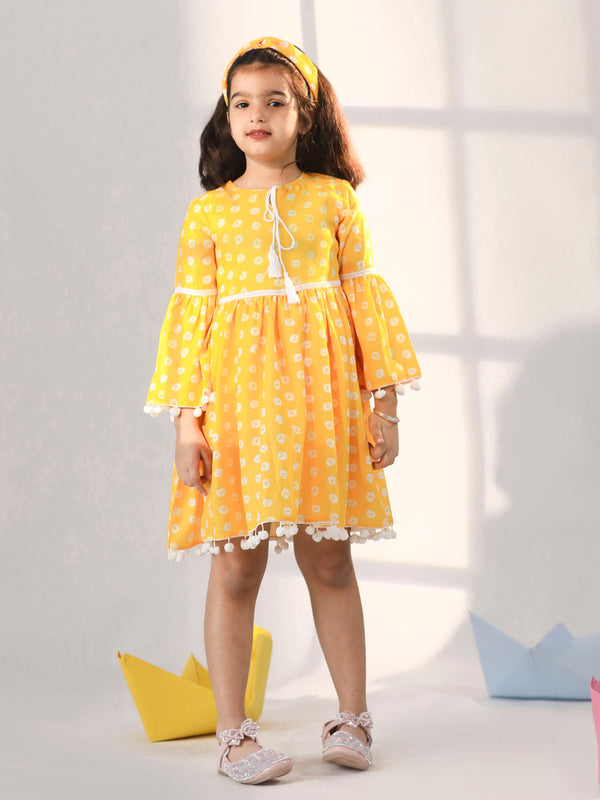 Girl's' Yellow Dress